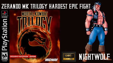 Zerando Mortal Kombat Trilogy Nightwolf Gameplay High Level Hardest