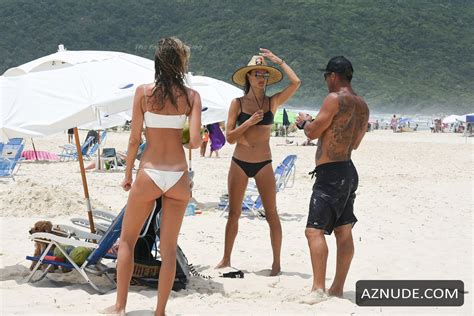 Alessandra Ambrosio Sexy On The Beach In Rio De Janeiro Brazil Aznude