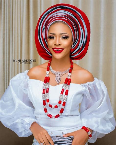 This Bold Traditional Bridal Beauty Look Is Worth Rocking Nigerian Traditional Wedding