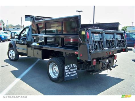2008 Black Ford F550 Super Duty Xlt Regular Cab 4x4 Dump Truck