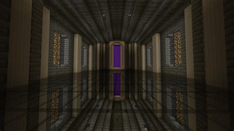 reflected nether portal room i made r minecraft