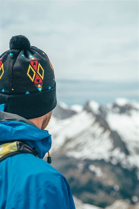 Hipster Hiking Beanie Look For Mountain Climbers And Hikers Mens