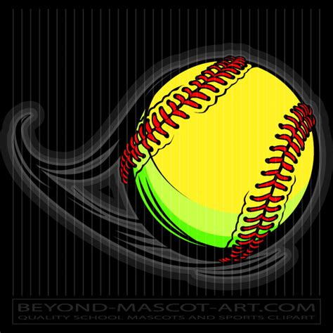 Vector Softball Graphic Vector Softball Image