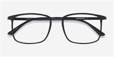 Structure Rectangle Black Full Rim Eyeglasses Eyebuydirect