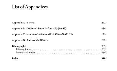 List Of Appendices Example Tsikiwi