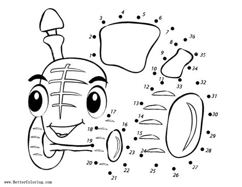 Connect the dots is also a fun way to practice counting. Tractor Coloring Pages Connect the Dots by Number Activity ...