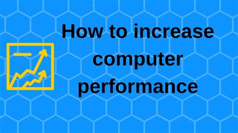 How To Increase Computer Performance Boost Computer Speed Youtube