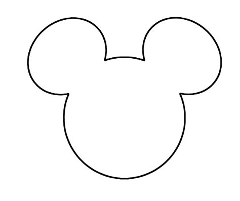 Mickey Mouse Ears Template Printable