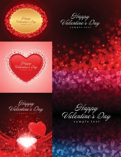 Romantic Love Cards And Background Vector Vectors Graphic Art Designs