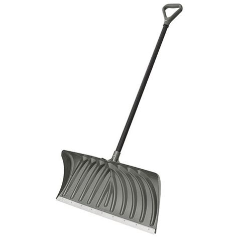 Suncast 27 Steel Snow Shovel And Pusher With Wear Strip