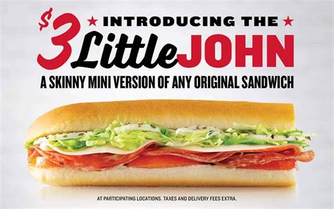 Jimmy Johns Offers Little John Sandwich For Just 3 Living On The Cheap