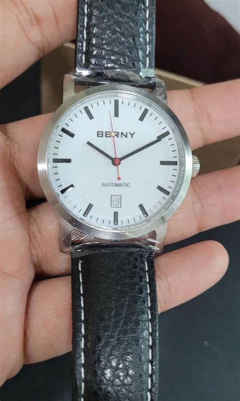 Berny Automatic Railway Face Watch Luxury Watches On Carousell