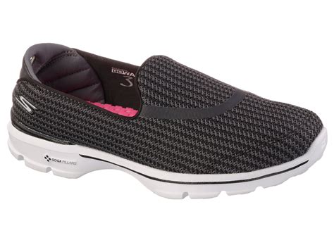 New Skechers Go Walk 3 Womens Lightweight Cushioned Comfort Slip On Shoes Ebay