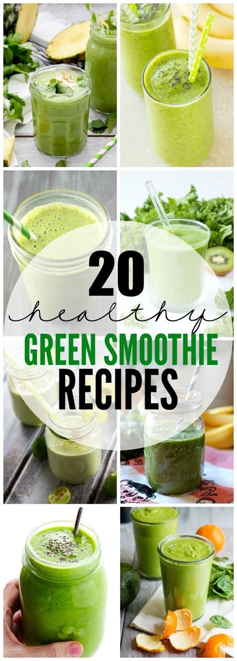 20 Healthy Green Smoothie Recipes Yummy Healthy Easy