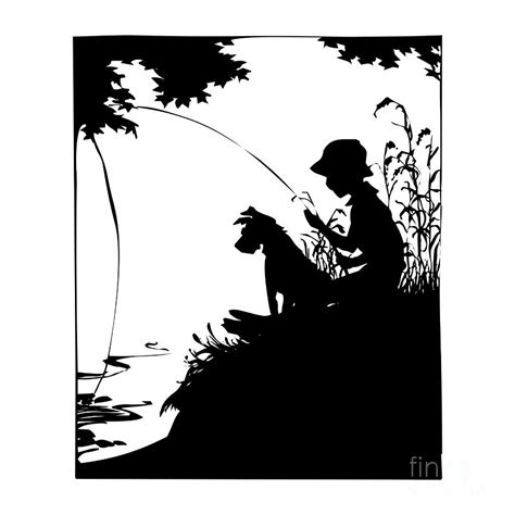 Boy Fishing Silhouette Clip Art 20 Free Cliparts Download Images On