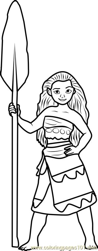 So many adults don't need an excuse to watch disney. Princess Moana Coloring Page for Kids - Free Disney ...