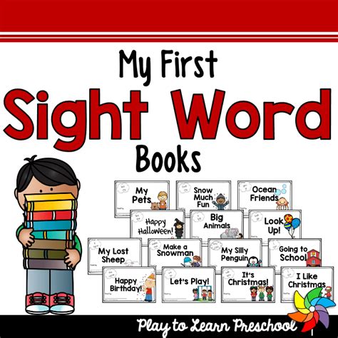 Pre Primer Sight Word Books Play To Learn Preschool Preschool