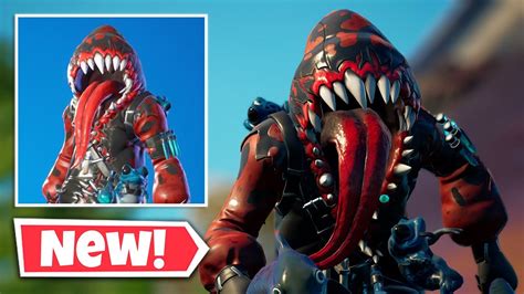 New Poisonous Big Mouth Skin Gameplay In Fortnite Youtube