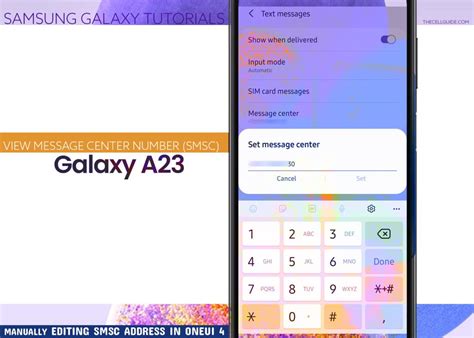 How To Accessview Message Center Number On Samsung Galaxy A23 5g