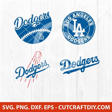 La Dodgers Svg Baseball Svg Cricut Los Angeles Dodgers Cutting Files