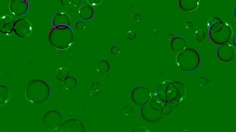 Green Screen Bubbles Water Bubbles Soap Bubbles Chroma Key Green