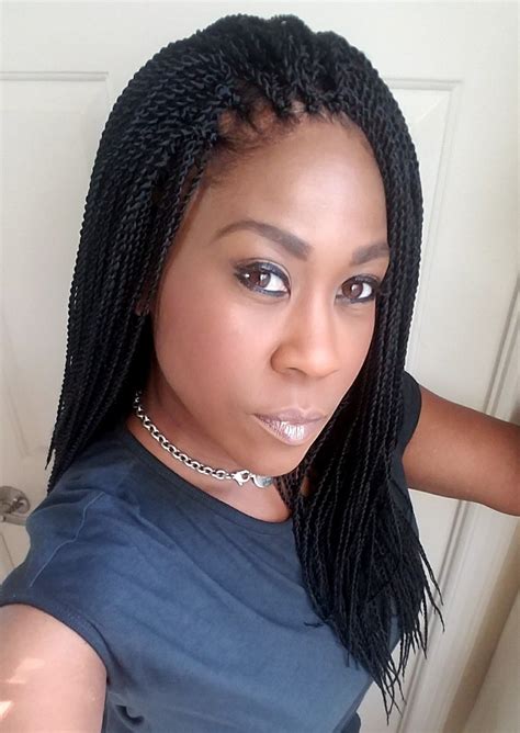 Crochet hair is very popular among nigerian fashionistas today. Mico senegalese crochet braid hairstyle - Hairstyles for Women