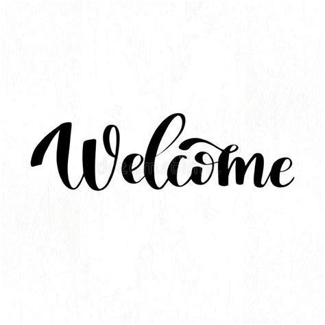 Vector Card With Hand Written Text Welcome Back Stylish Lettering