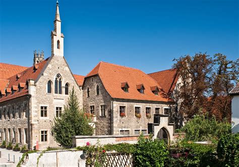 Erfurt germany map with main attractions marked on the map. Augustinian Monastery - holiday (vacation) and travel in ...