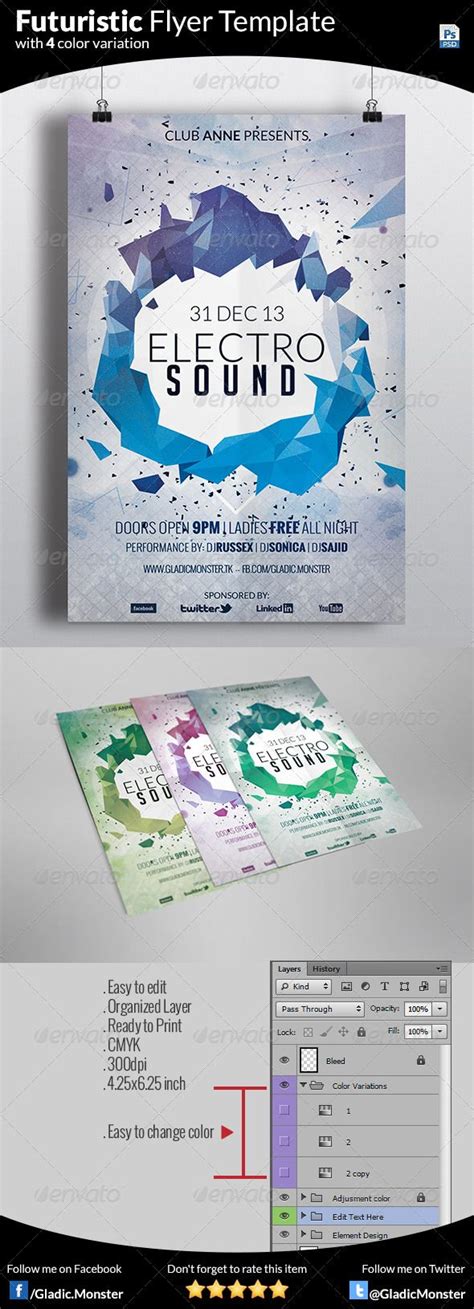 Download This Minimal Futuristic Flyer Template From