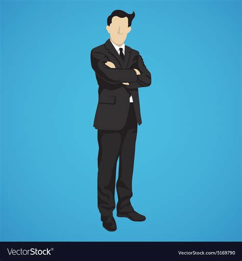 Leader Successful Businessman Royalty Free Vector Image
