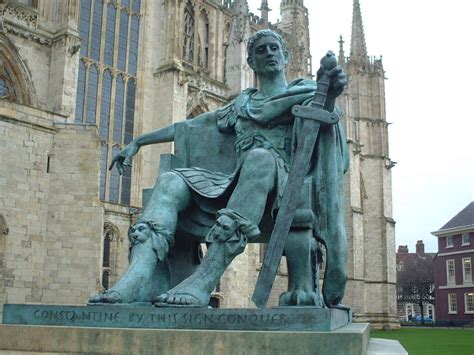 Statue Of Emperor Constantine Outside York Minster 2003 I Think They