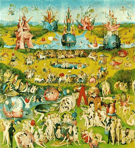 Garden Of Heavenly Delights By El Bosco Hieronymus Bosch Hieronymus