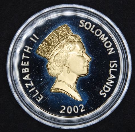 Solomon Islands Silver Proof 5 Dollars 2002 Coins4all
