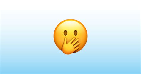 Faccina con mano sulla bocca Emoji 🤭