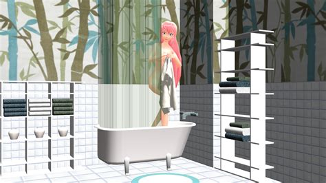 Mmd Bamboo Bathroom Dl By Onimau619 On Deviantart