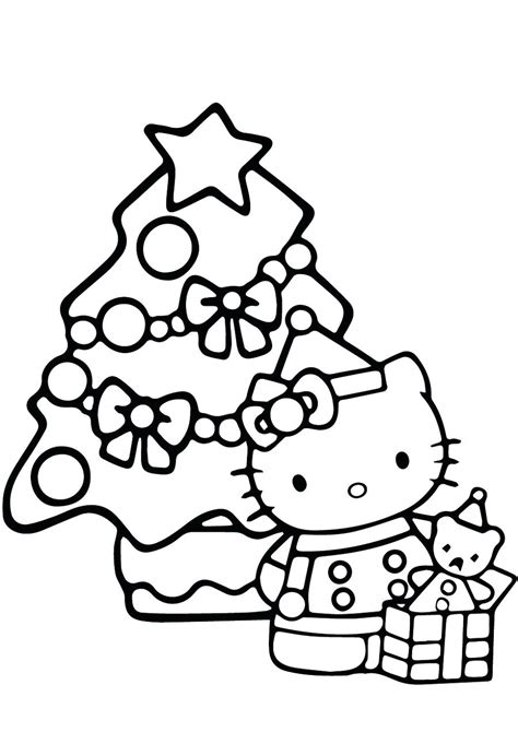 kitty christmas coloring pages  svg file  silhouette