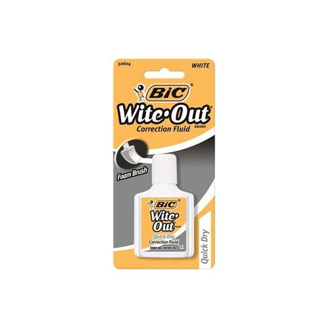 Wite Out Quick Dry Correction Fluid Blister Pack 1pk