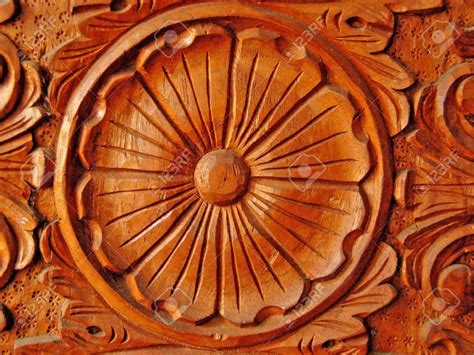 Philippine Hardwood With Intricate Wood Carving Stock Photo 6402007