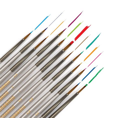 Artistrove Detail Paint Brush Set Of 12 Miniature Art Art Brushes