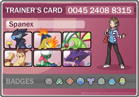Jul 27, 2021 · so, before you save the card if you want to make changes then you can make changes in your card. Pokemon Trainer Card: Spanex by Pipann on DeviantArt