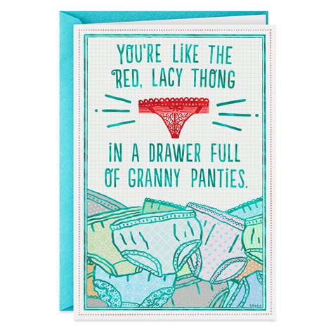 A Thong Among Granny Panties Birthday Card For Friend Greeting Cards Hallmark