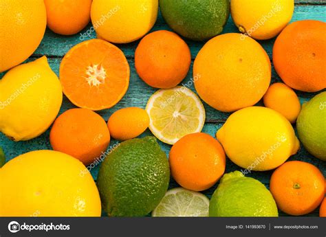 Fresh Citrus Fruits — Stock Photo © Sergpoznanskiy 141993670