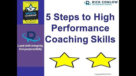 5 Steps To High Performance Coaching Skills Management Training Youtube