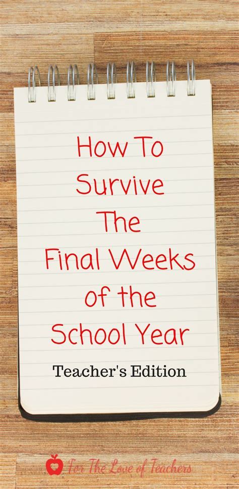 How To Survive The Final Weeks Of The School Year For The Love Of