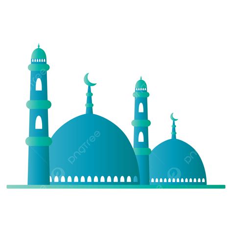 Masjid Atau Masjid Dengan Latar Belakang Transparan Vektor Siluet
