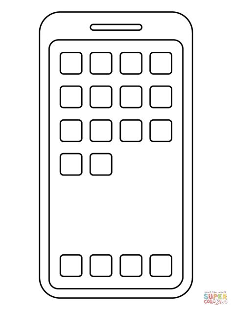 Disegno Di Emoji Del Cellulare Da Colorare Disegni Da Colorare E