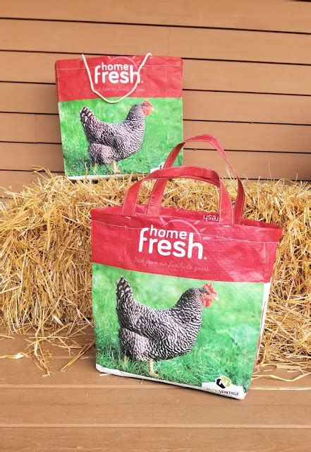 Make Your Own Diy Chicken Feed Bag Market Tote Fresh Eggs Daily
