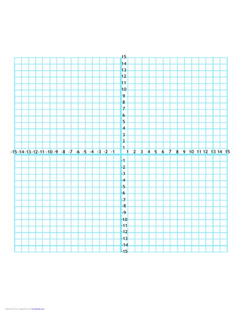 Numbered Four Quadrant Grid 30x30 Free Download