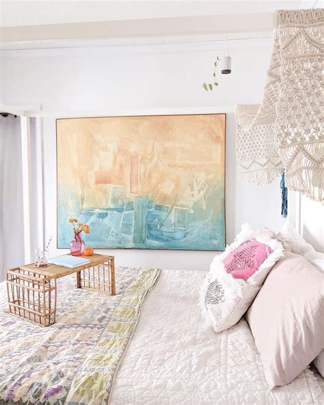 25 turquoise room decorations aqua exoticness ideas and. Boho blush and pale aqua bedroom decor. Love the abstract ...