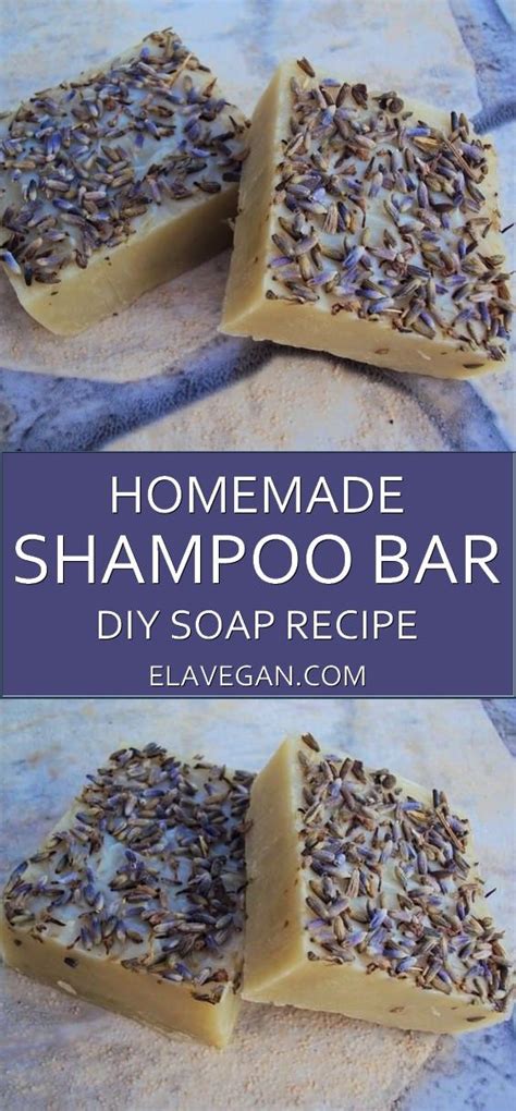 Best home made shampoos for hair loss. Homemade shampoo bar with lavender and clay, great soap ...